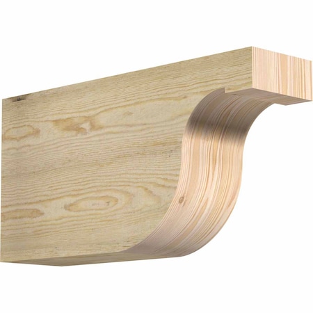Ekena Millwork Del Monte Rough Sawn Rafter Tail, Douglas Fir, 6"W x 12"H x 24"L RFT06X12X24DEL00RDF